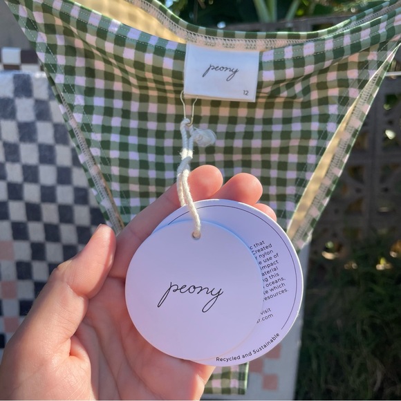 Peony Picnic Bikini Bottom // 12 // Holiday Gingham - Picture 2 of 4
